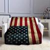 Amerikanische Flagge digital bedruckt Polyester Schlafzimmer Samt Flanell Weiche Sofabezug Decke Fleece weiche Sofabezug Decken für Betten