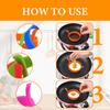 4Pcs Silicone Ring Fried Egg Mold Nonstick Egg Rings for Frying Pancake Ring Molds Heat Resistant Egg Frying Ring Cooking Tool