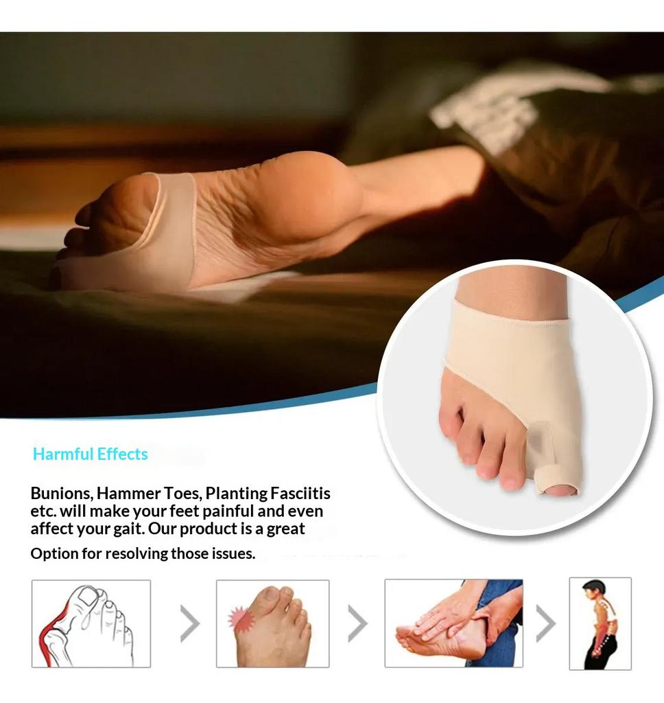 Korektor vbočeného palce, Nastavitelný oddělovač prstů