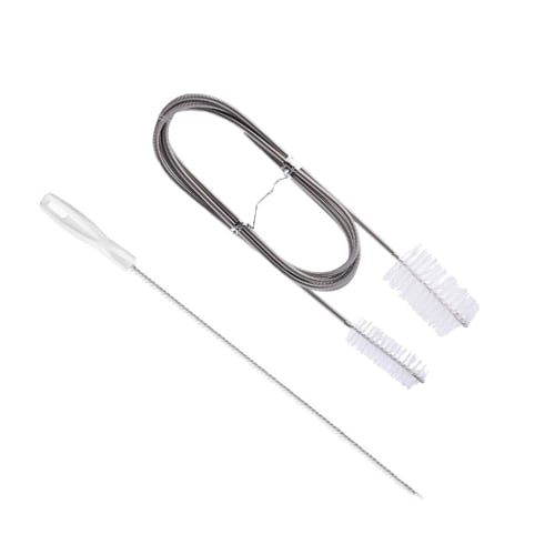 ZJYCLY Drain Cleaning Brush, Wire Drain Brush for Drain Cleaning, Clogged Pipes, and Drain Cleaning, Set of 2, Foldable Stainless Steel Pipe Cleaners,