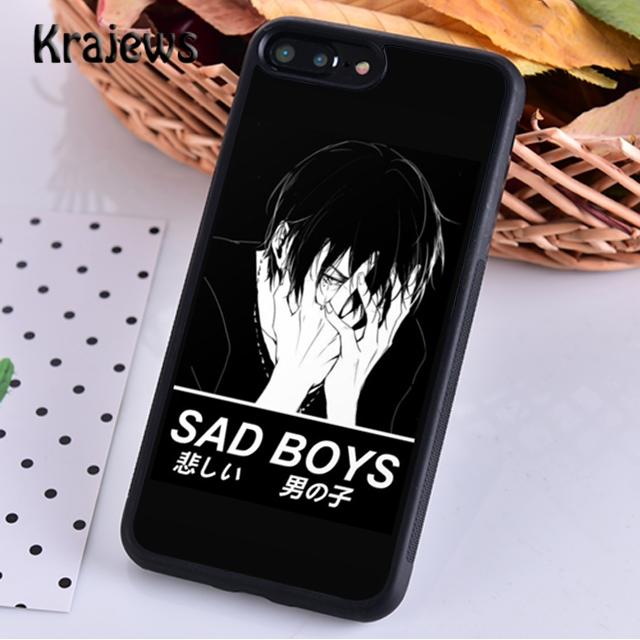 Sad Japanese Anime Aesthetic For iPhone 17 Air 16 Phone Case Cover 15 14 plus 12 13 pro max coque Shell Fundas