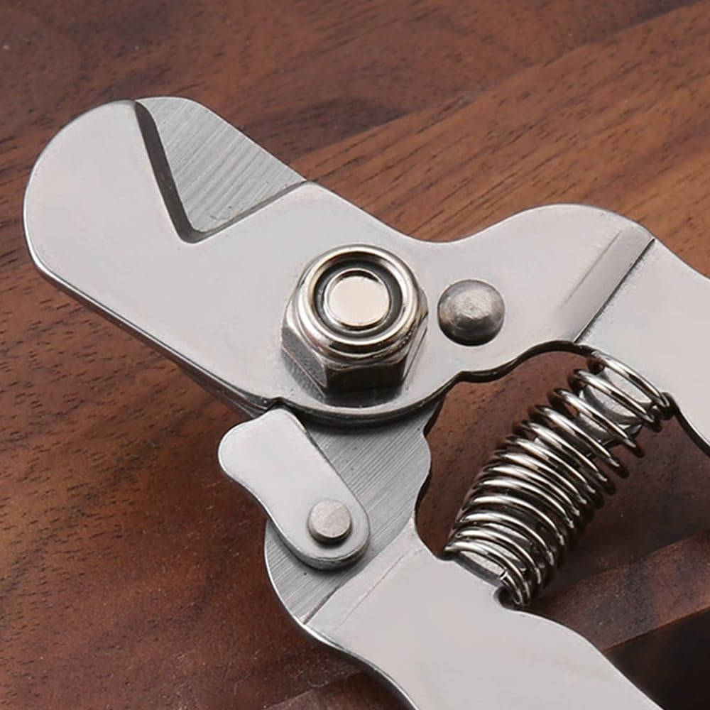 Cortauñas para gatos de acero inoxidable para perros pequeños y medianos con seguridad, bloqueo.