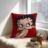 Betty Boop Cushion Cover Cozy Velvet Throw PillowSoft Warm Cushion For Sofa  Bed