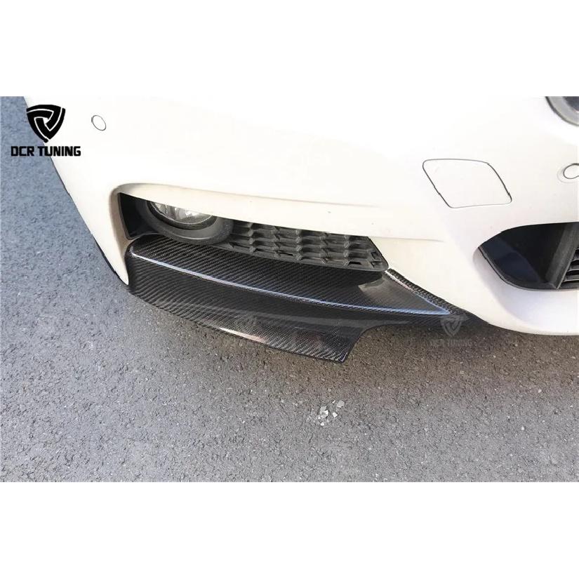Car Styling Dry carbon M - Performance Front Bumper Lip Splitter For BMW F30 F35 320i 325i Sedan Rear Bumper Splitter 2012 - UP