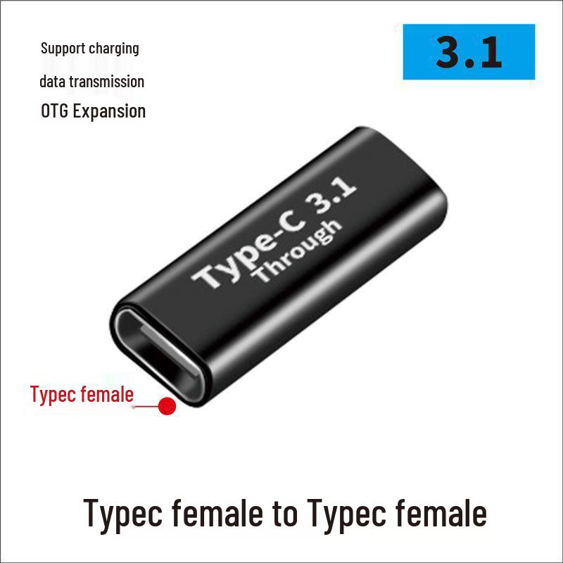 USB Type-C samec na samici 90° pravý úhel vertikální adaptér - kompatibilní s Thunderbolt 3