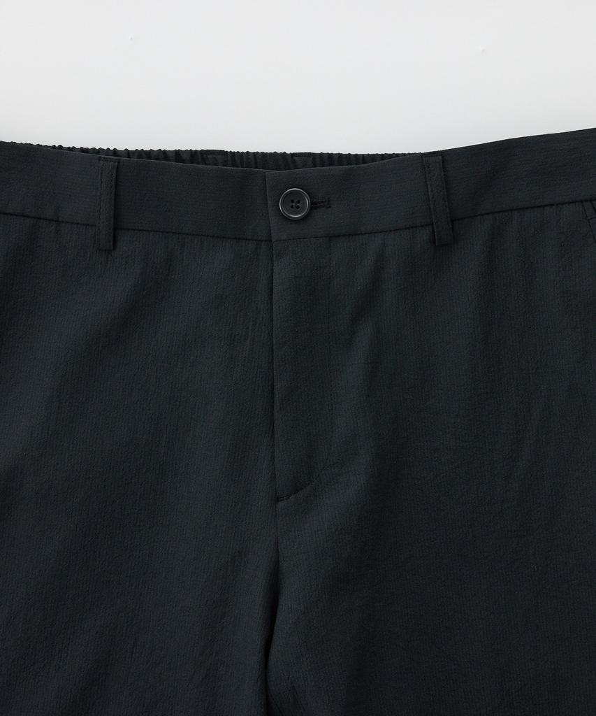 STCO Imported Polyester Full Elastic Waist Tapered Pants_Black (Tapered Fit)_Spaxb34Tsb