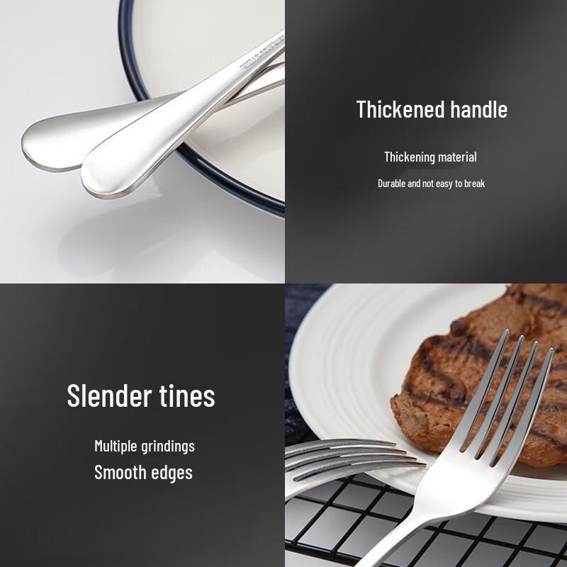 Stainless Steel Dining Forks, 2-Pack