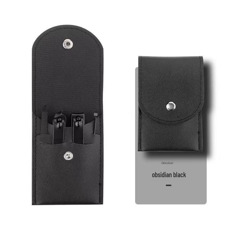 Dustproof Portable Nail Clipper Set: Angled Clippers for Individual Nail Care & Manicure.
