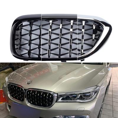 Auto ABS Diamond Krycí mřížka předního nárazníku Závodní mřížky pro BMW řady 5 G30 2017-2020 Výměna stylu grilu