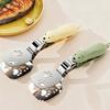 304 Stainless Steel Fish Turner Cartoon Bear Food Tongs Extendable Locking Pan-fried Fish Cake Anti-Slip Stainless Steel Clamps