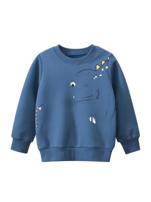 Sudadera coreana de dinosaurio para niños, jersey de terciopelo con cuello redondo - Ropa para bebés de 27kids