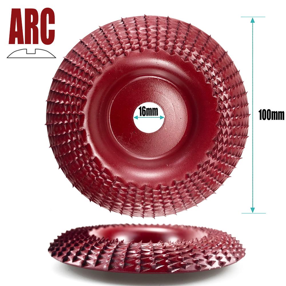 16/22mm Aperture 100mm Arc Angle Grinding Wheel Woods Shaping Grinding Discs Woodworking Sanding Wheel Rotary Abrasives