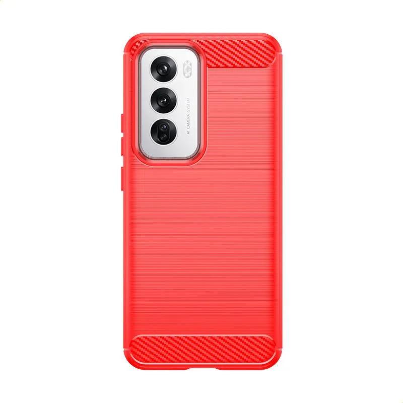 Phone Case For Oppo Reno12 ,flexible Tpu Fiber Protective Cover For Oppo Reno12