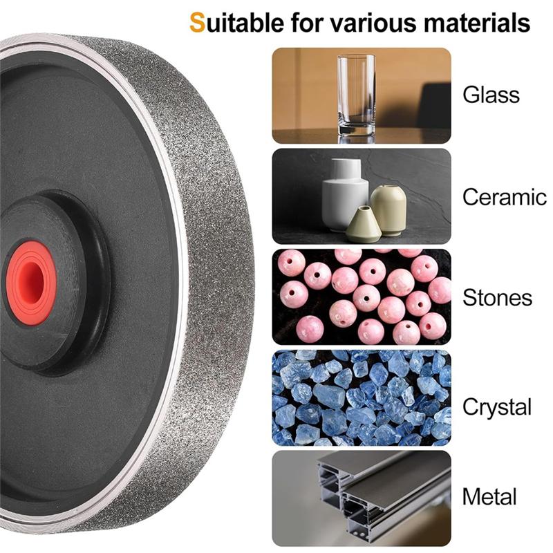 B97A-Premium Diamond Lapidary Wheel For Precision Jewelry Making, Suitable For Stone, Marble, Gem, Ceramics, And More