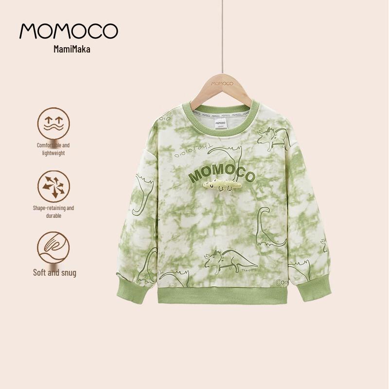 MOMOCO Boy s Tie-Dye Dinosaur Sweatshirt 90