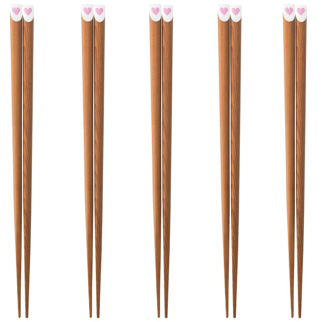 Happy Set of Made In PID2896 J-kitchens Chopsticks, 5, Material Wood, Chopsticks, Japan,