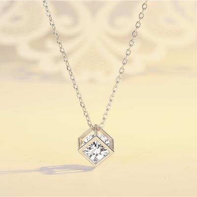 Jewelry Rubik's Cube Necklace Square Clavicle Chain Fashion Jewelry Simple Accessories Pendant Ins