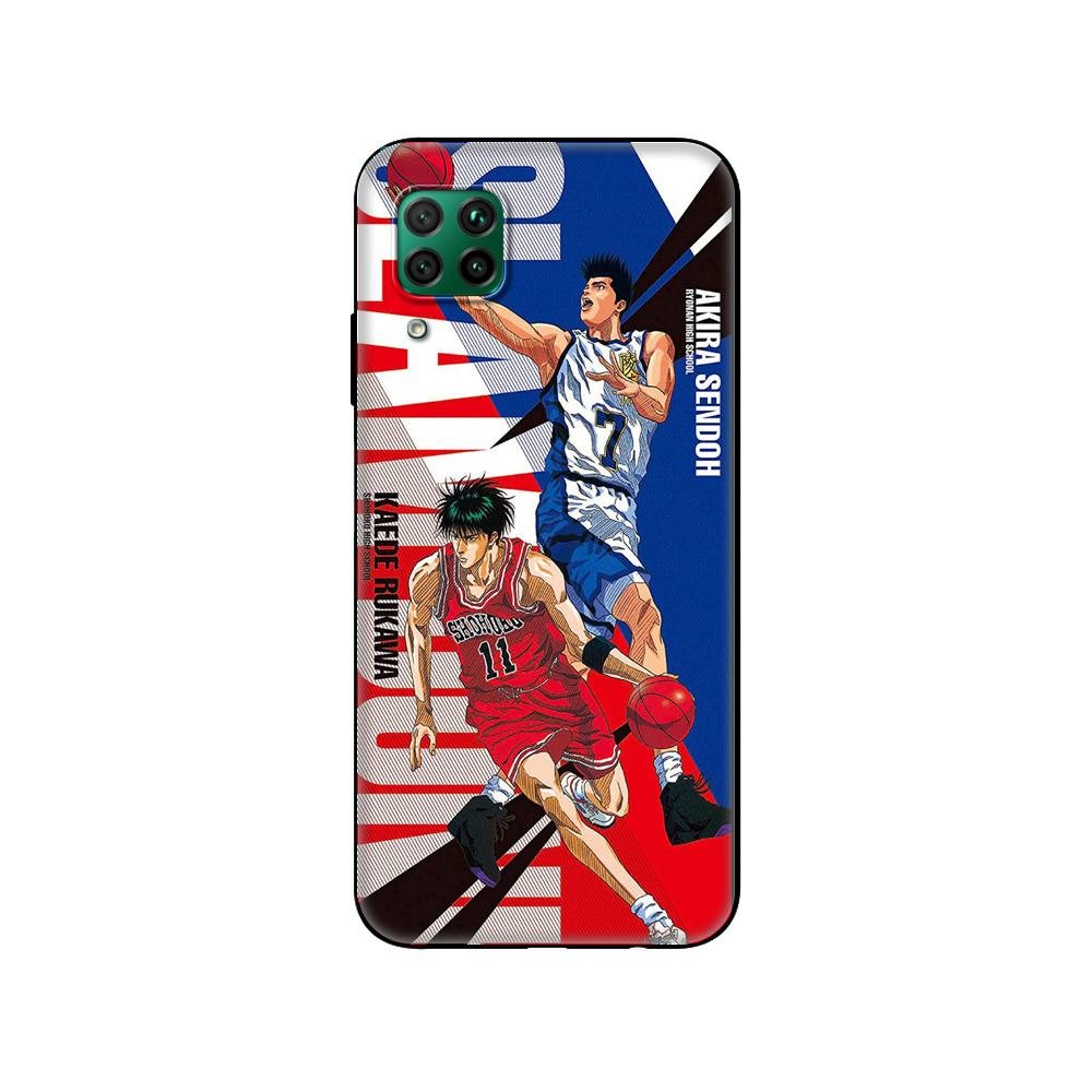 Black Tpu Case For Huawei P30 Lite P30 Pro P40 Case For Huawei P40 LITE E P Smart 2020 Case Cover Slam Dunk