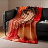 Red Glamour Feather Headpiece for All Seasons Blanket Lunch Break Throw Gift