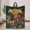 Metroids II Return of Samus Warme Weiche Decken Reise Büro Plüsch Bettwäsche Überwürfe Flanell Tagesdecke Sofa Bettbezug