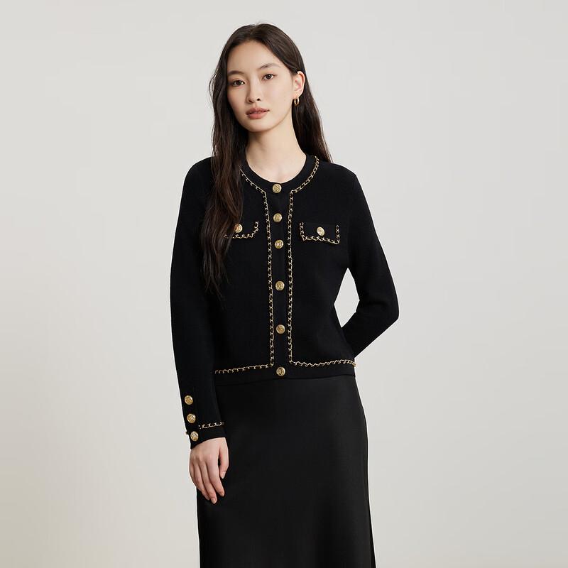 Gejin Dámský úzký pletený kardigan s dlouhým rukávem