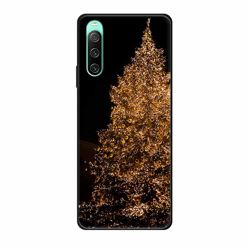 Christmas Phone Cases For Sony Xperia 10 IV Cases Soft TPU Silicone Santa Santa Claus Covers For Xperia 10 IV Cover Bumper Funda
