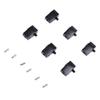 6Pcs Guitar String Locking Nut Split Type Bridge Lock Headless Electric Guitar Parts Accessories Black