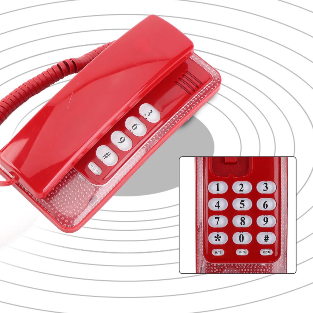 Wall Mount Landline Telephone Extension No Caller ID Home Phone For Hotel Family