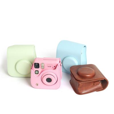 Retro Camera Bag For Instax Mini SE With Shoulder Strap High Quality PU Leather Cover Protective Fashion Cute Camera Case