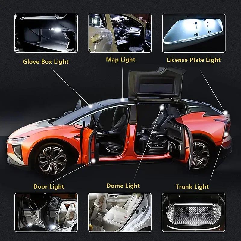 10PCS C5W C10W LED Festoon Bulbs 12V 7000K COB - Car Dome Reading Trunk License Plate Lights