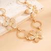 PuRui Romantic Exquisite Alloy Waist Chain Women Trendy Big Flower Summer Sexy Beach Party Belt Dress Body Zircon Accessories