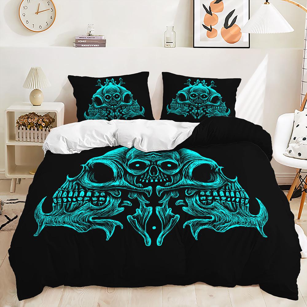 Three-Piece Quilt Cover Dark Wind Kit Bedding 135 * 200 (two-piece set) 90g