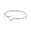Originale 925 Sterling Sølv Armbånd Armbånd Krystallkule Kjærlighet Hjertelås Perler Charms Moments Armbånd For Kvinner DIY smykker