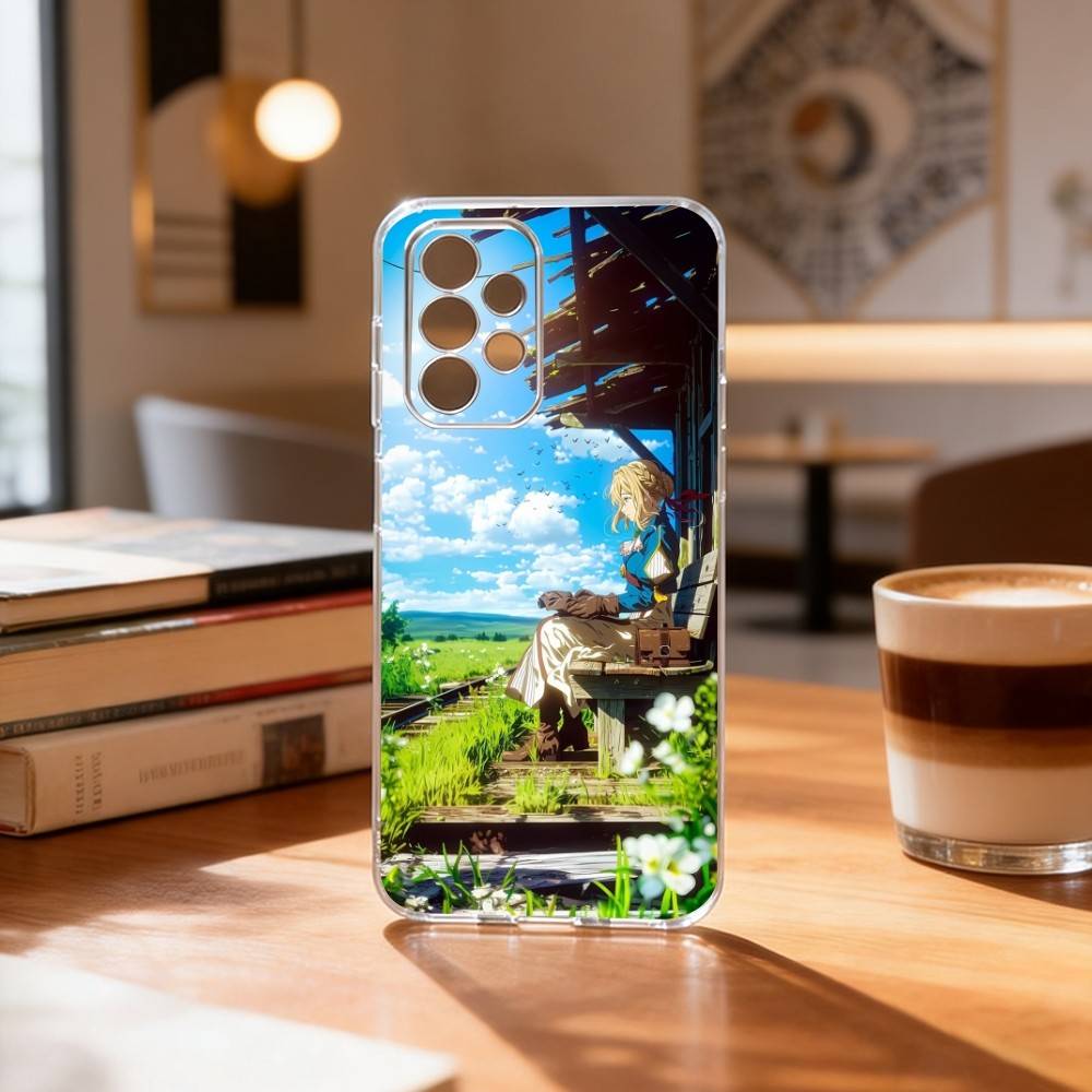 

V-Violet Evergarden N-Novel Phone Case Transparent Silicone Soft For Samsung S25,S24,S21,S22,S23,S30,Ultra,S20,Plus,Fe Samsung S25ULTRA