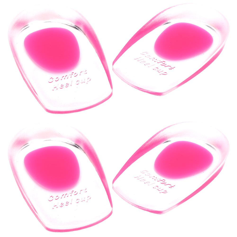 Silicone Gel Heel Cushion Insoles Support Heel Shoe Pad Relieve Foot Pain Protectors Pads