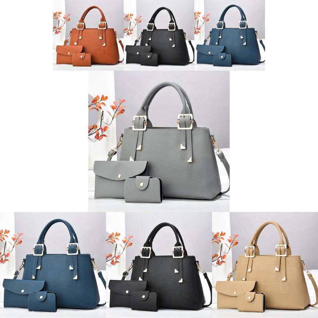 Elegant Macaron Handbag Set In Blue And Other Colors Perfect For Daily Urban Style