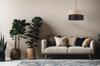 Single Hanging Lamp Classic Oak Veneer Lampshade 35Cm