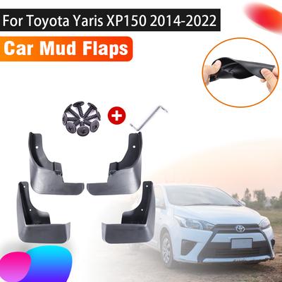 4x Mudguards For Toyota Yaris 2022 Accessories Hatchback XP150 2014~ Auto Front Rear Flap Splash Mud Fenders Car