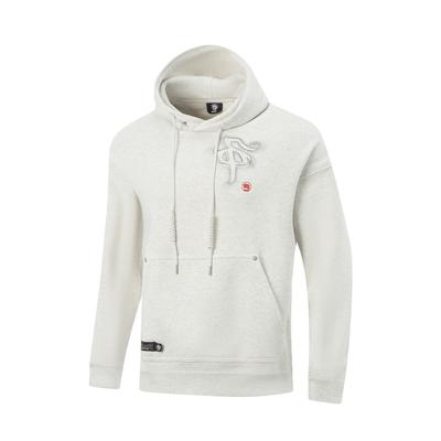 Li Ning Badfive Letter Print Sport Casual Mode Hoodie Heren hoodies AWDVG63-3