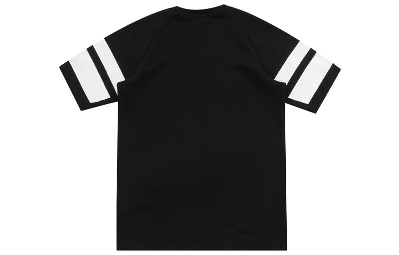 Reebok T Shirts Men's Black Crew Neck Moderate Straight Fit CW5222