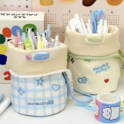 Kawaii Federmäppchen mit großer Kapazität Stifteaufbewahrungstasche Niedlicher Stiftehalter Schulanfang Kindergeschenk Schreibwarenbedarf Schüler