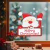 Christmas Reindeer Bell Electrostatic Glass Sticker Atmosphere Decoration