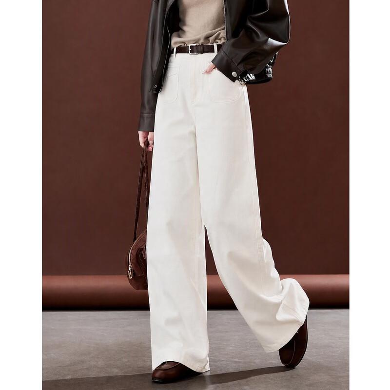 Demana Women's Relaxed Fit Straight-Leg Casual Trousers