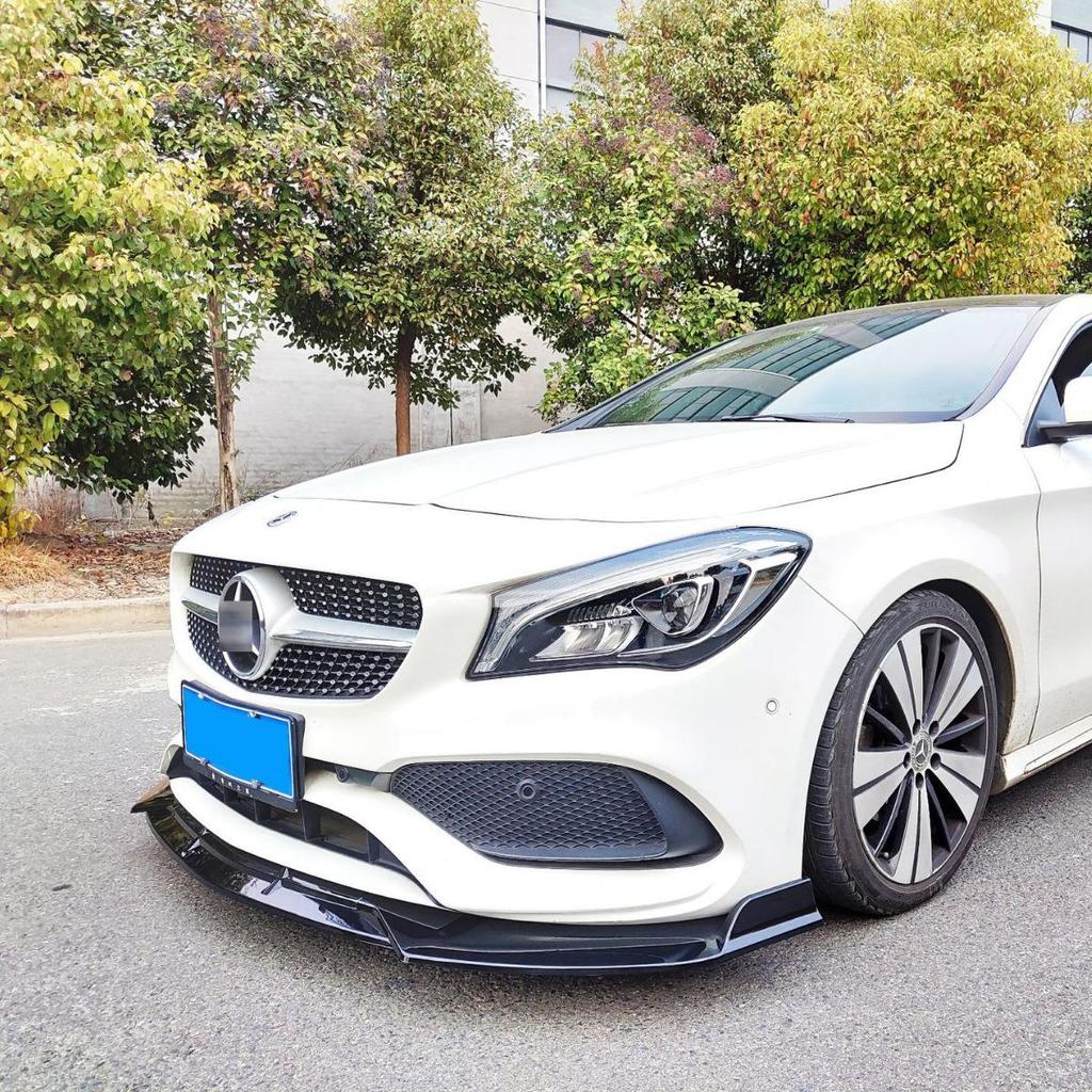 Compatible with 2016-2020 Mercedes-Benz CLA-Class W117: Front Lip, Brabus-Style Front Splitter, Rear Spoiler, Tail Wing Kit.