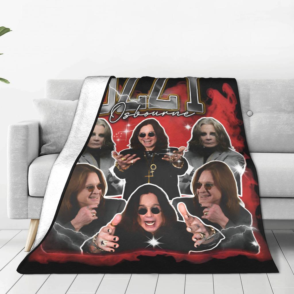 Black Sabbath Ozzy Osbourne Blanket Back To The Beginning Tour Warm Plush Bedding Throws For Travel Office Flannel Bed Cover