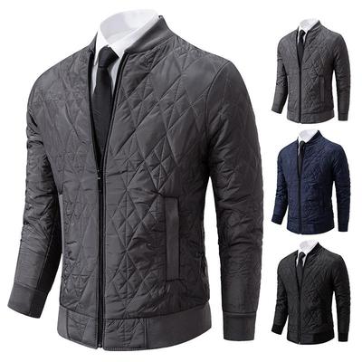 Herbst/Winter Herren Stehkragen Reißverschluss Jacke - Jugendlich Modischer Baseball Stil