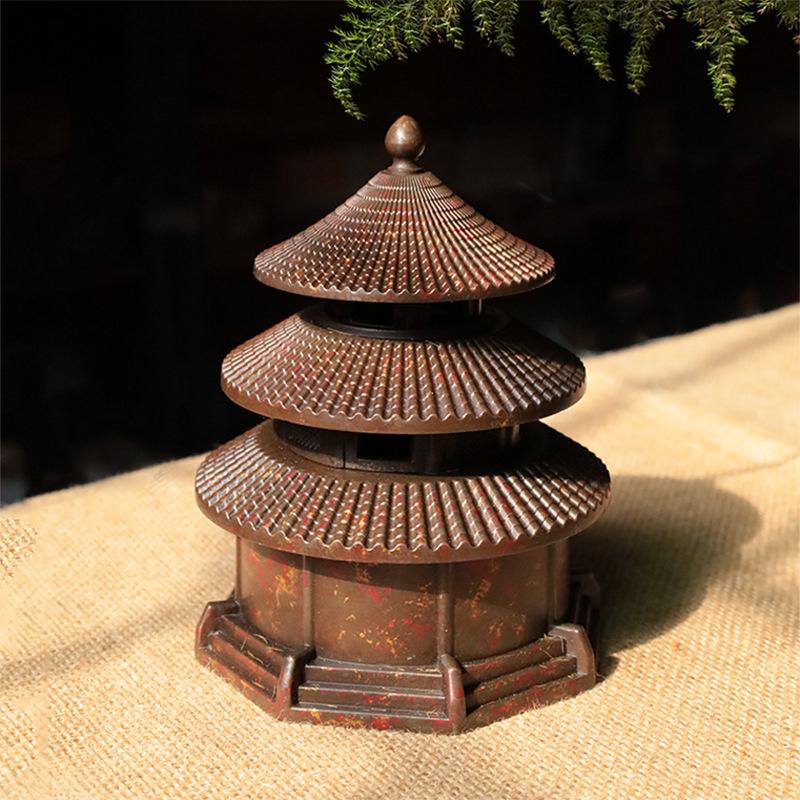 Agarwood Incense Burner - Antique Zen Desk Ornament for Home