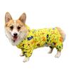 Cute Teddy Corgi Puppy Clothes Printed Pet Raincoat All Inclusive Four Feet