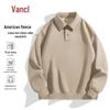 VANCL Men's Fleece-Lined Lapel Pullover Sweatshirt
