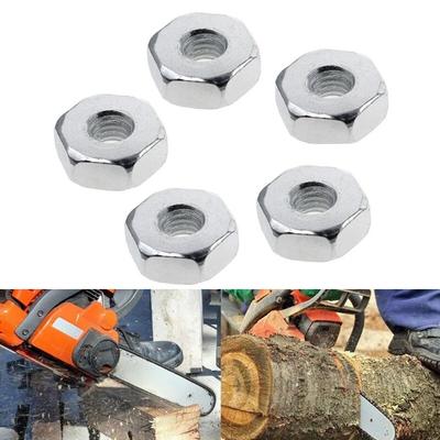 5x Écrous de Guide-Chaîne Pour Stihl MS 180 250 381 361 440 660 Tronçonneuse 0.87 Pouce M8 Métal Argenté Ensemble de Pièces de Rechange Pièce de Rechange
